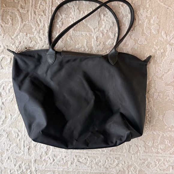 Longchamp Black Nylon Le Pliage Large Tote - Picture 3 of 5